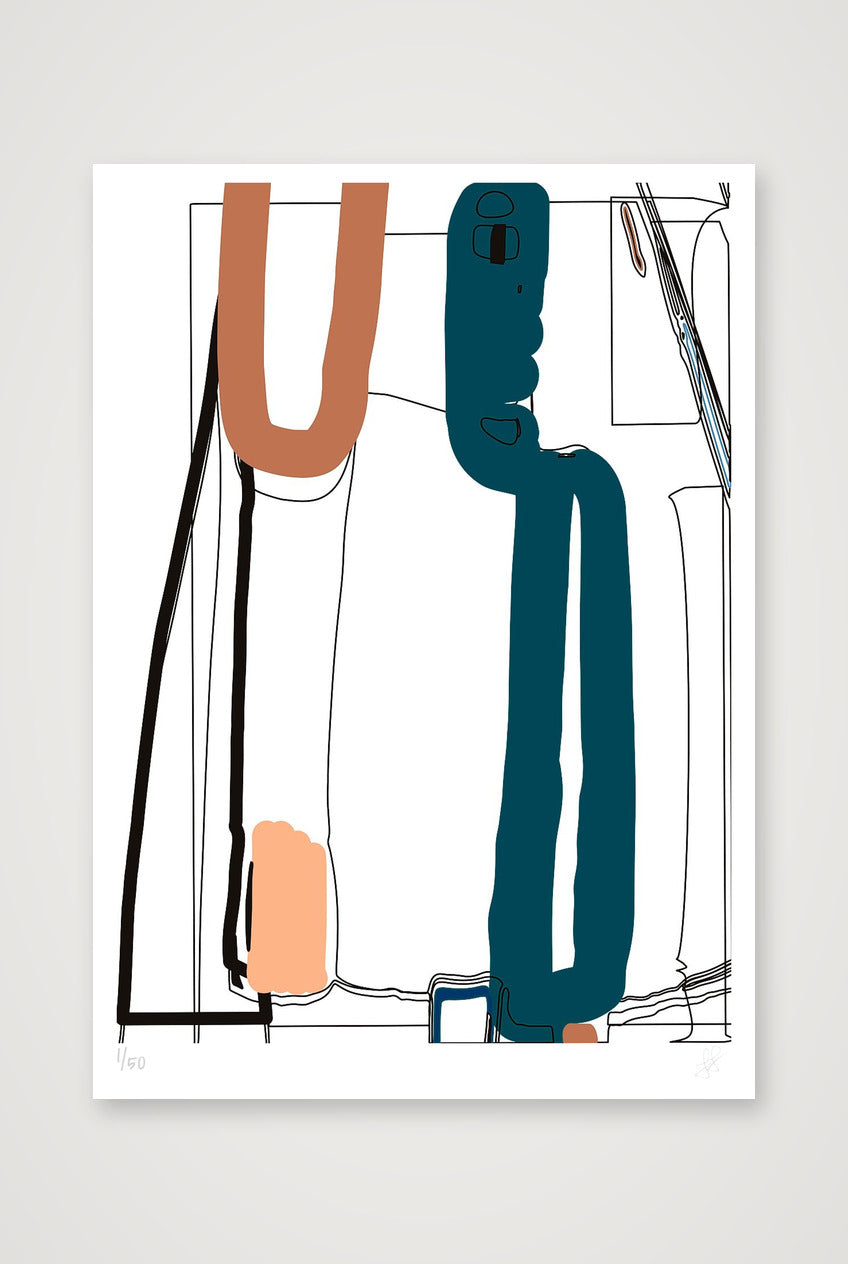 Standing Form 03 - A0 — A0 (84×119cm, 33×47") Print only