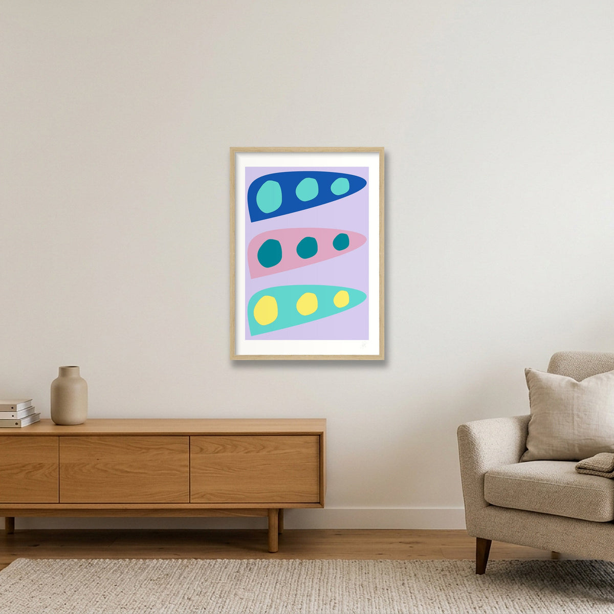 Biomorf 02 — 42×59cm, 17×23" Oak Frame