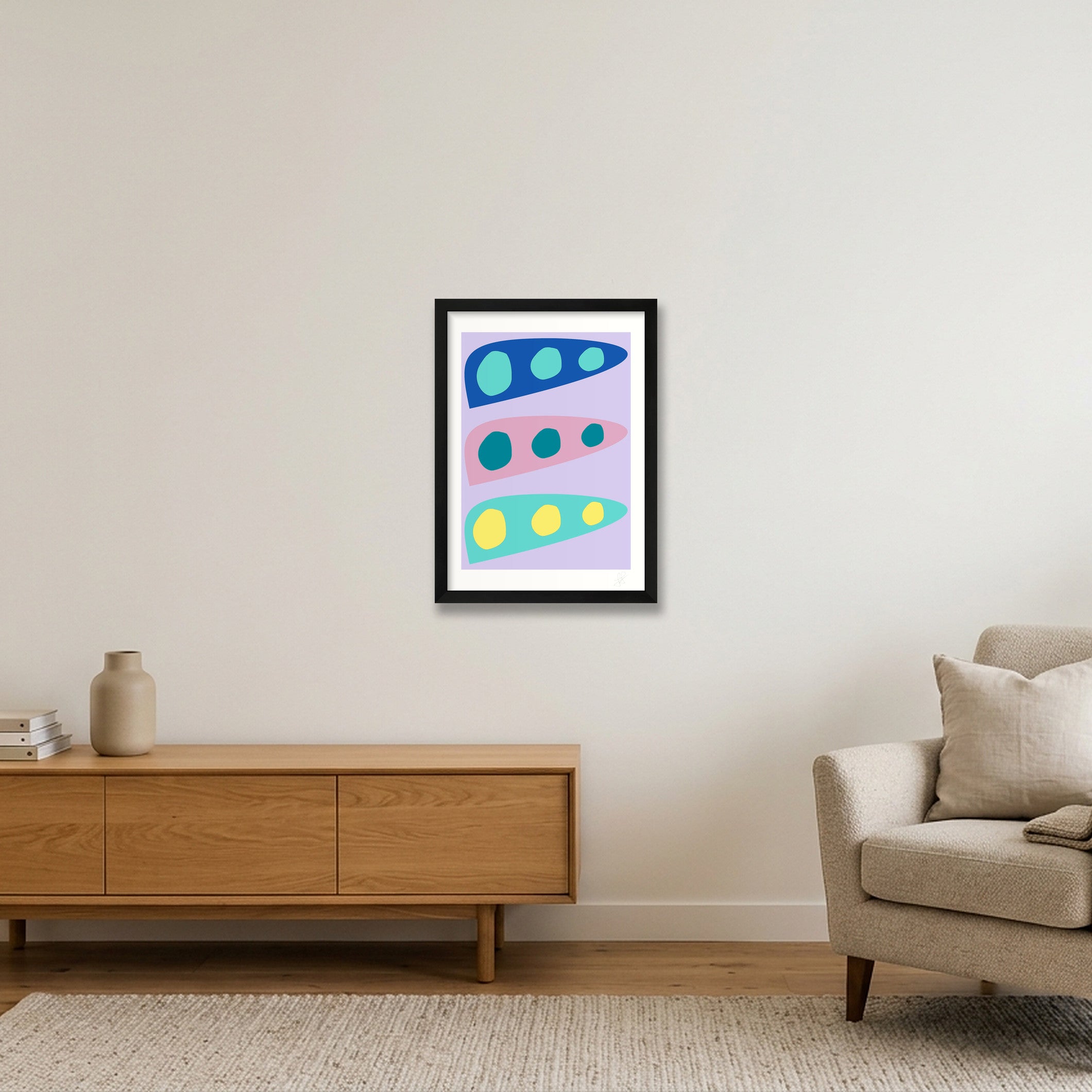 Biomorf 02 — A3 (30×42cm, 12×17") Black Frame