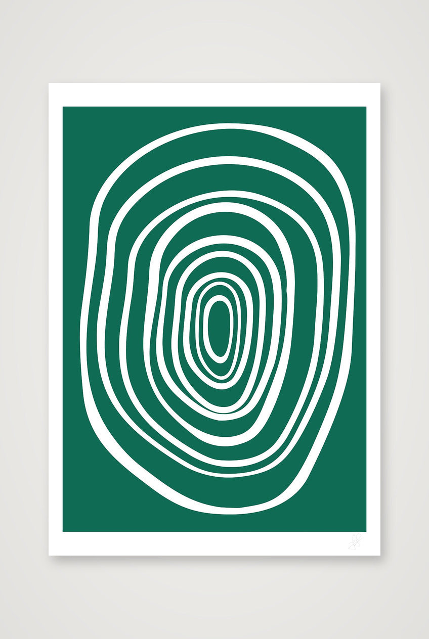 FORM 02 - EMERALD — 59×84cm, 23×33" Print only