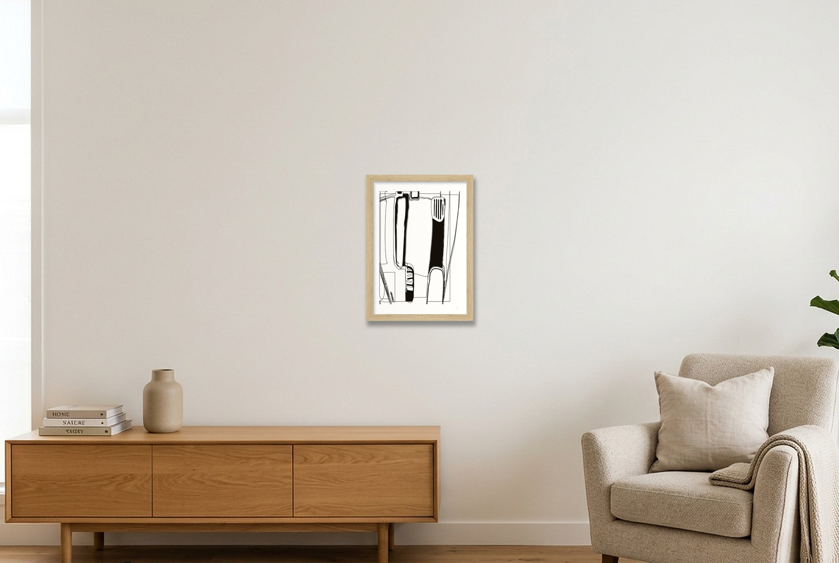 Standing Form — A4 (21×30cm, 8×12") Oak Frame