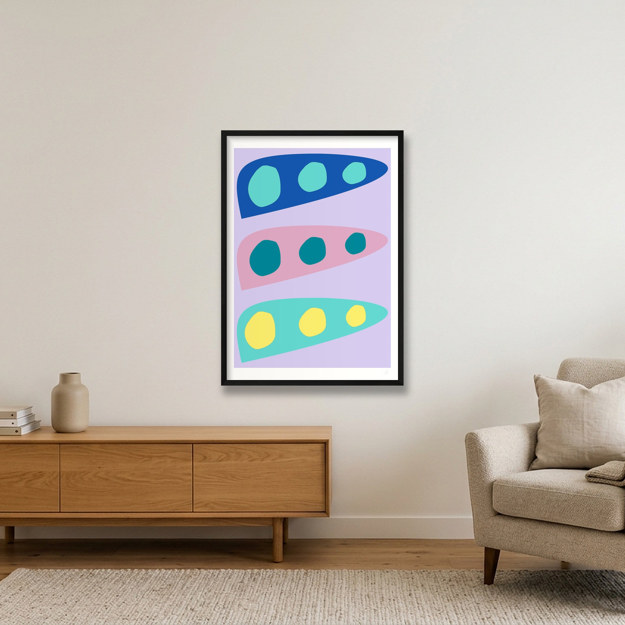 Biomorf 02 — 59×84cm, 23×33" Black Frame