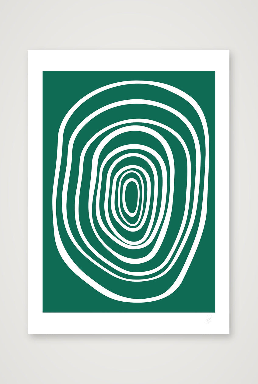 FORM 02 - EMERALD — A3 (30×42cm, 12×17") Print only