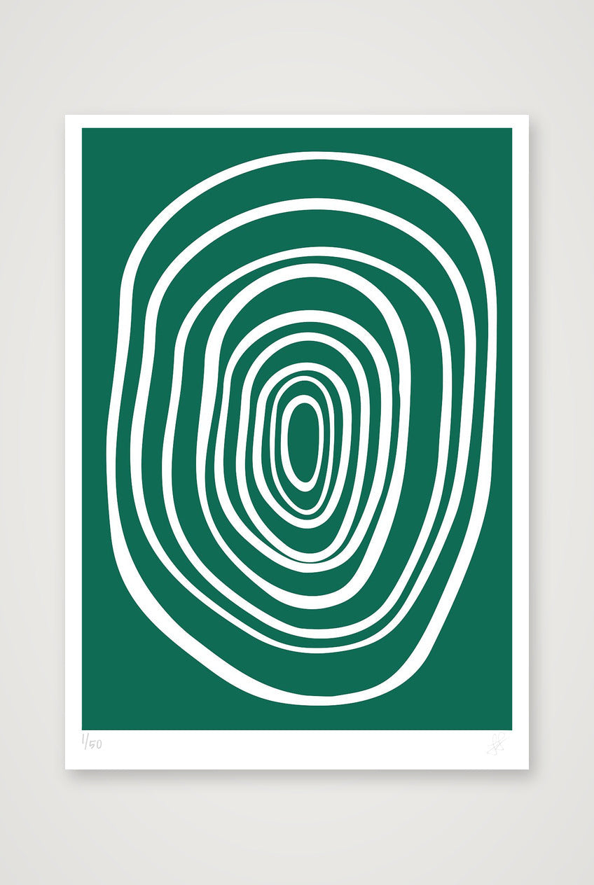 FORM 02 - EMERALD  - A0 — A0 (84×119cm, 33×47") Print only