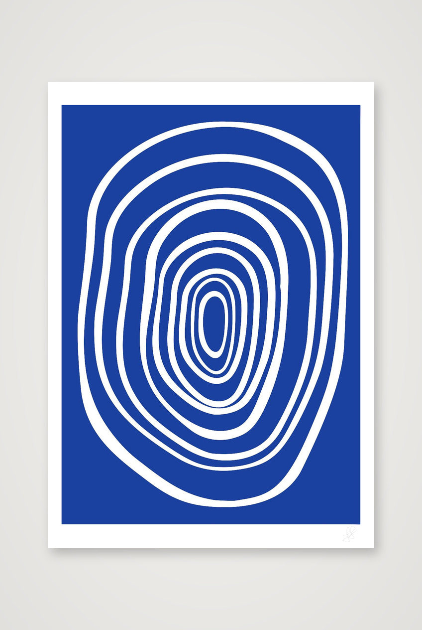 FORM 02 - COBALT — 59×84cm, 23×33" Print only