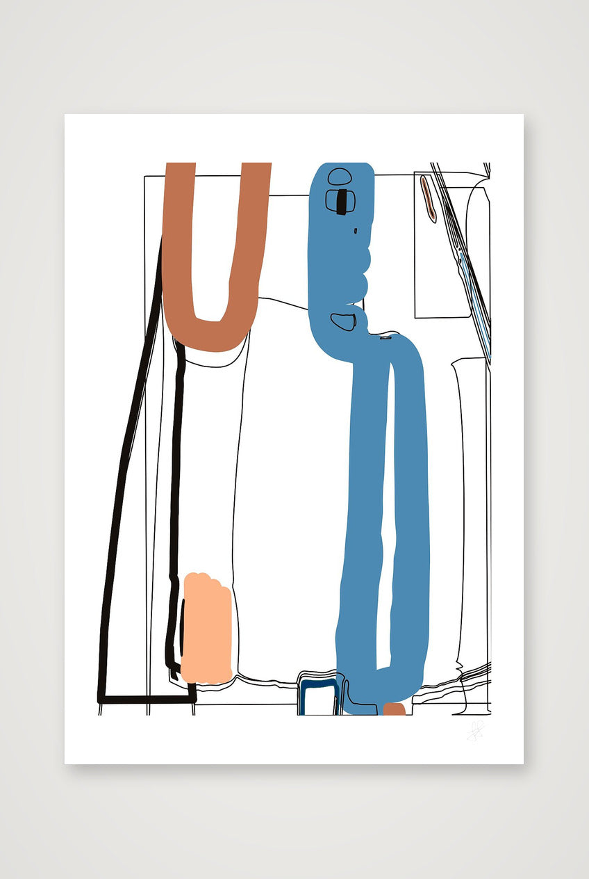 Standing Form 02 — A3 (30×42cm, 12×17") Print only