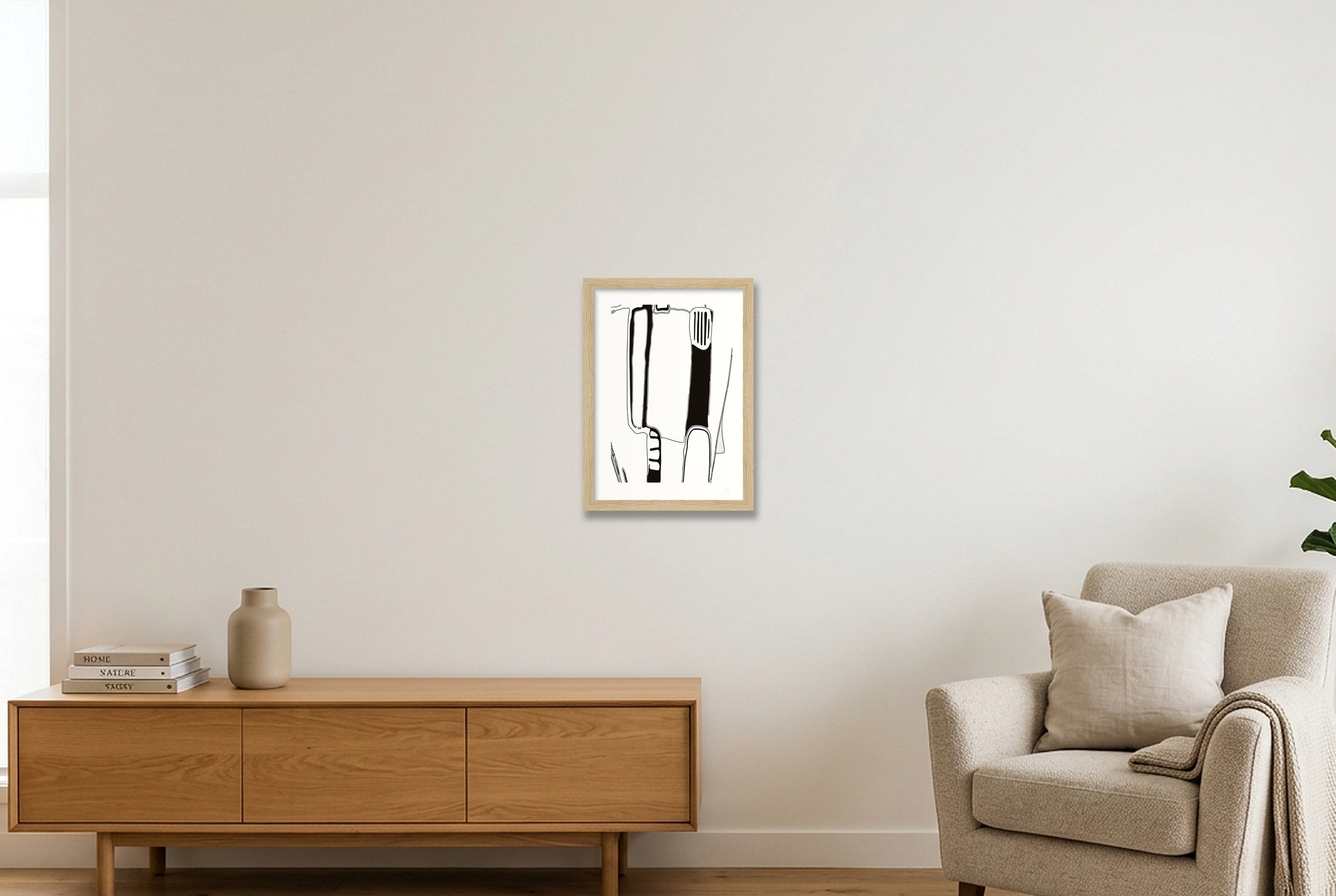 Standing Form Deconstructed — A4 (21×30cm, 8×12") Oak Frame
