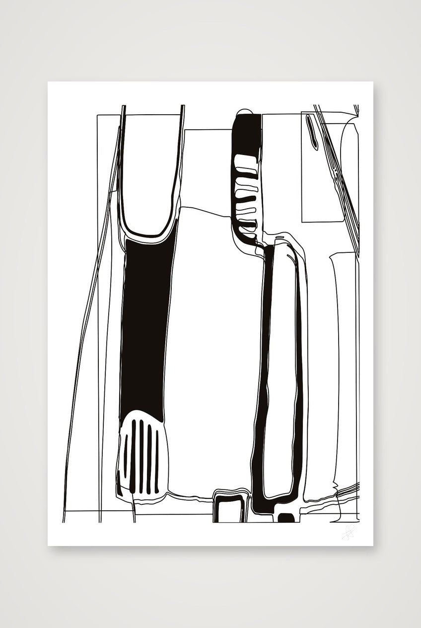 Standing Form Reverse — 59×84cm, 23×33" Print only