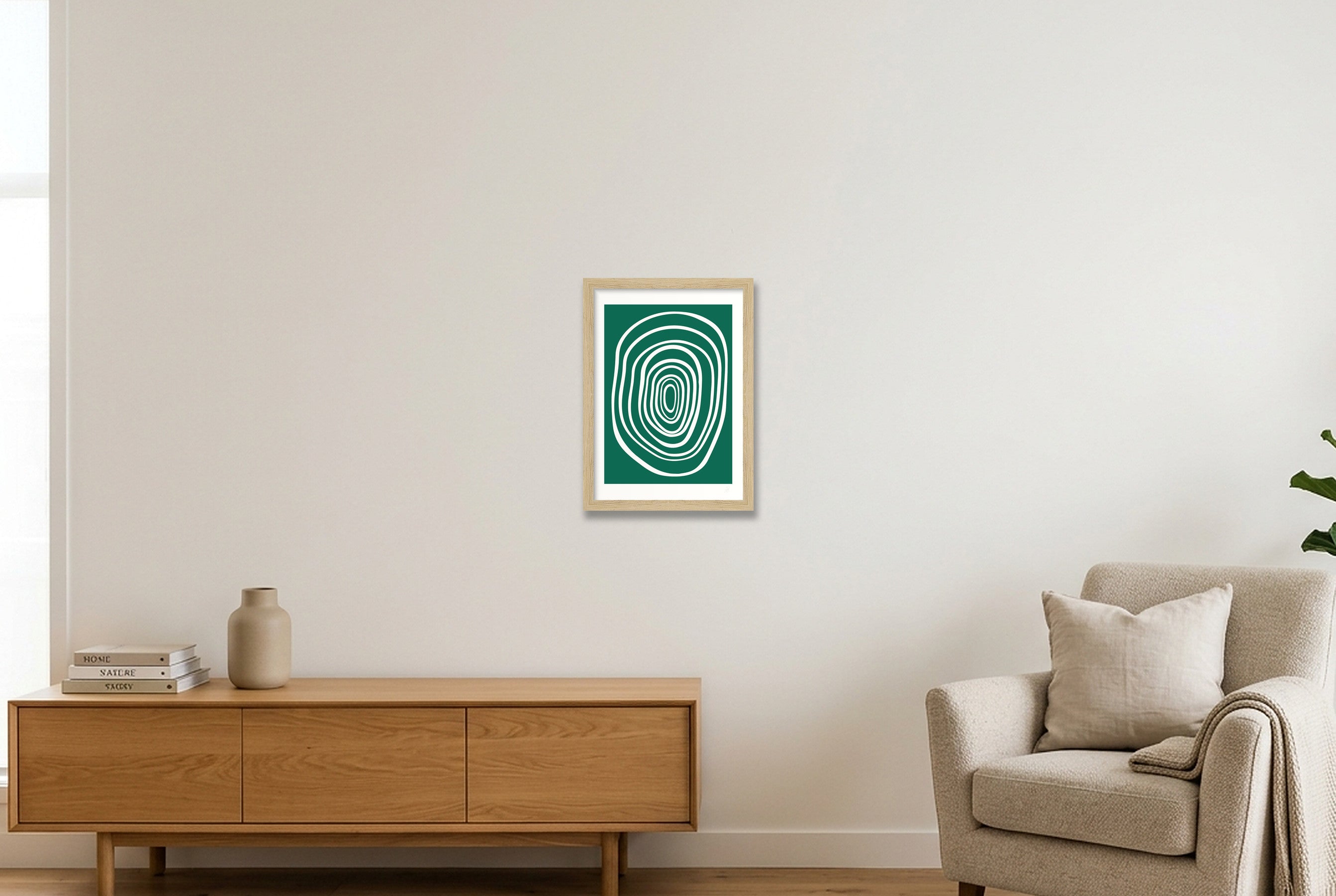 FORM 02 - EMERALD — A4 (21×30cm, 8×12") Oak Frame