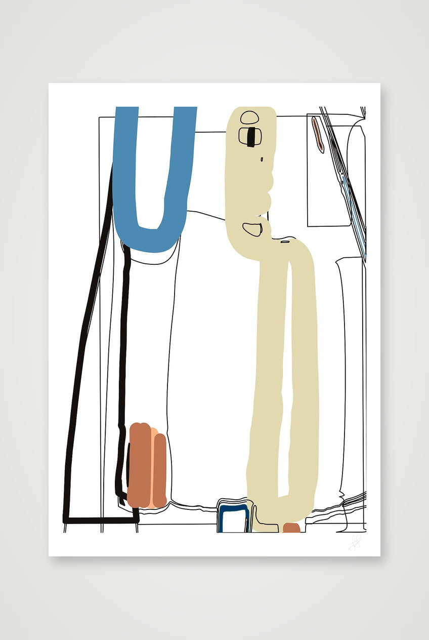 Standing Form 01 — 59×84cm, 23×33" Print only