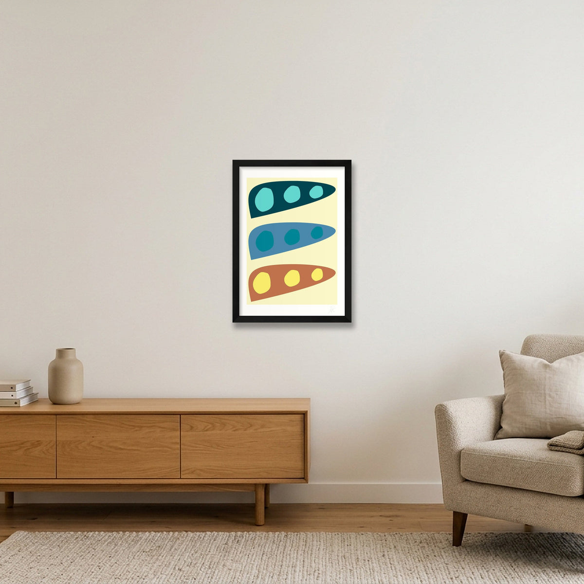 Biomorf 03 — A3 (30×42cm, 12×17") Black Frame