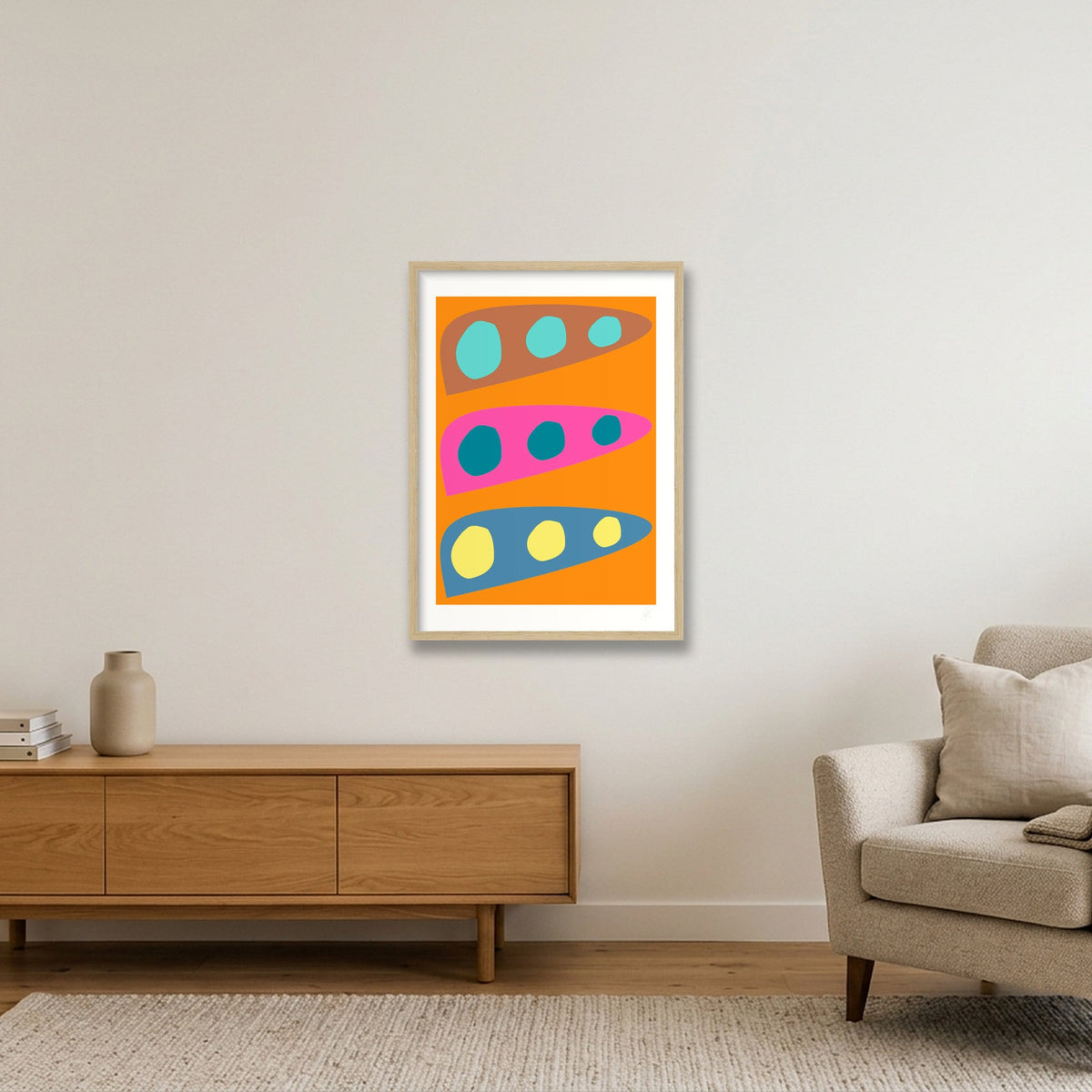 Biomorf 04 — 42×59cm, 17×23" Oak Frame