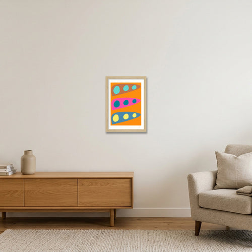 Biomorf 04 — A4 (21×30cm, 8×12") Oak Frame