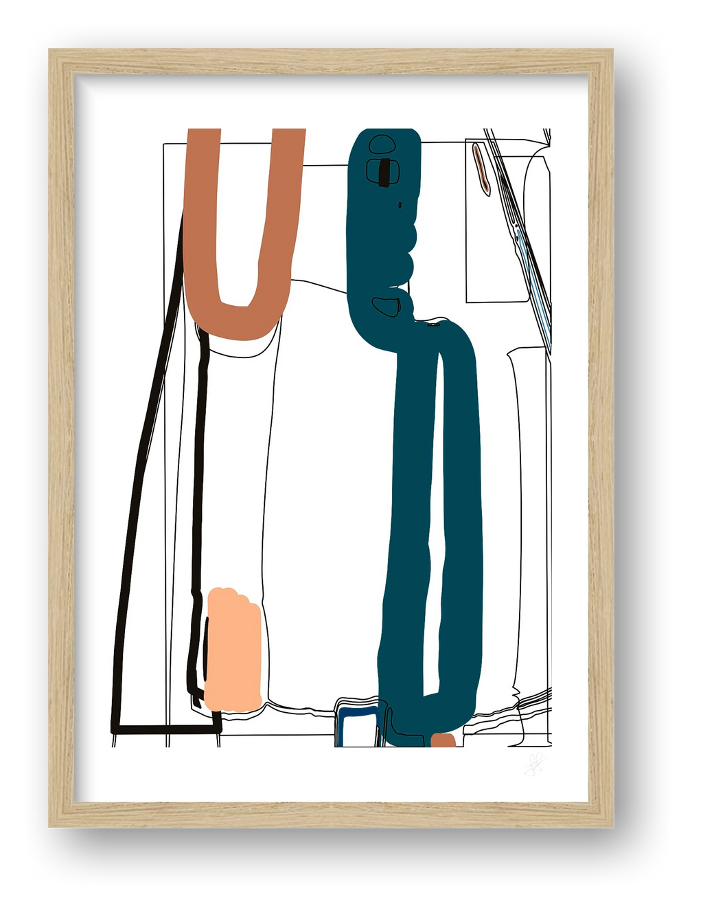 Standing Form 03 — framed