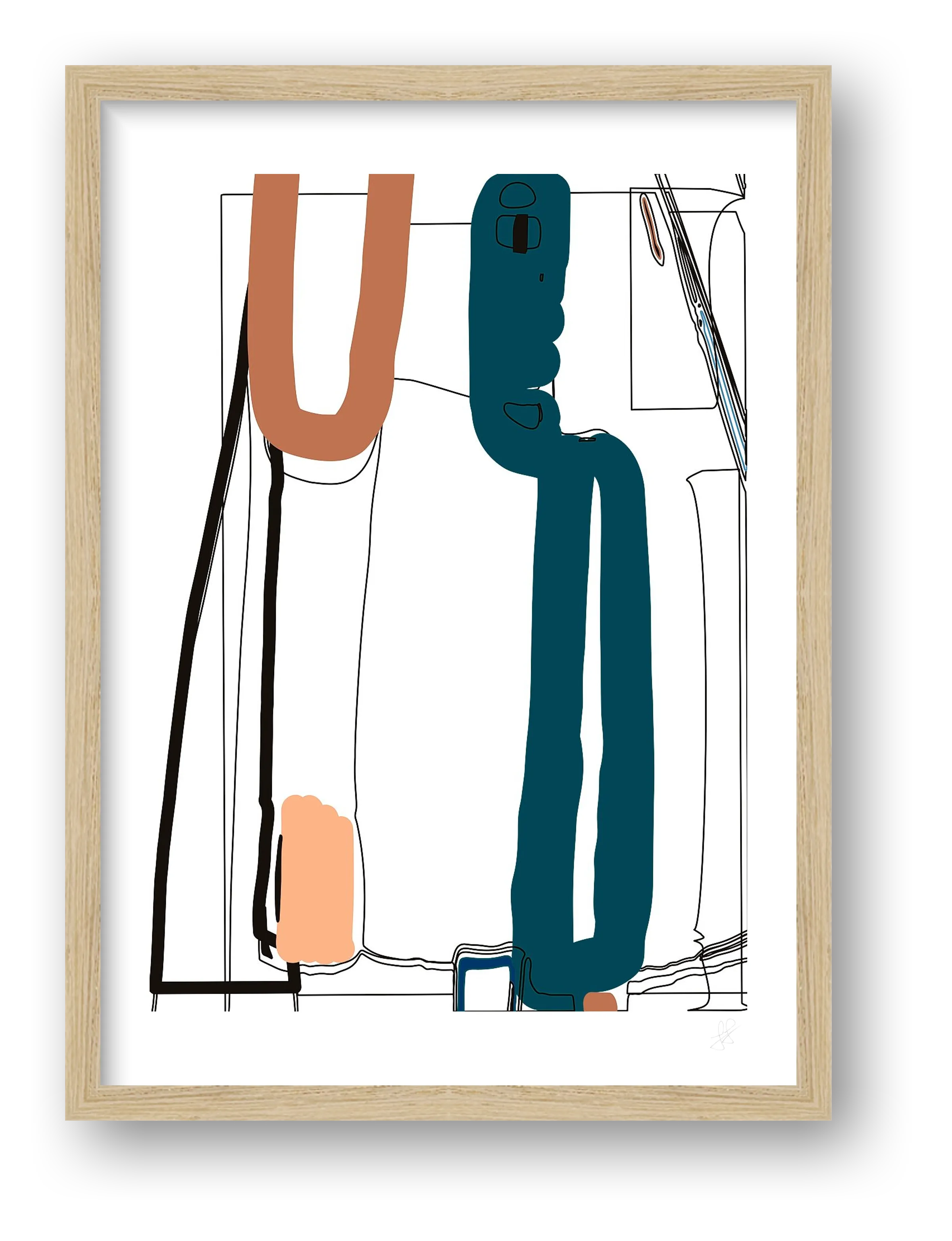 Standing Form 03 — framed