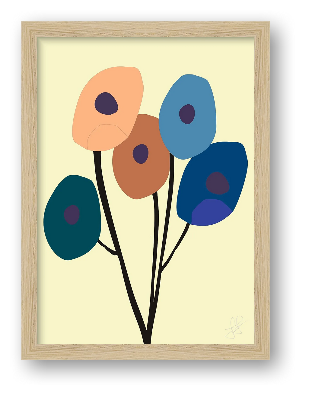 Blomster 04 — framed