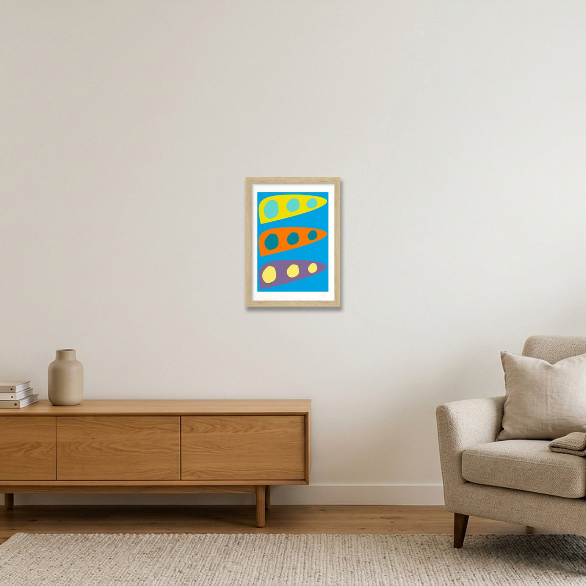 Biomorf 01 — A4 (21×30cm, 8×12") Oak Frame