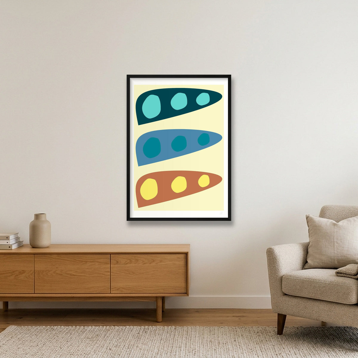Biomorf 03 — 59×84cm, 23×33" Black Frame
