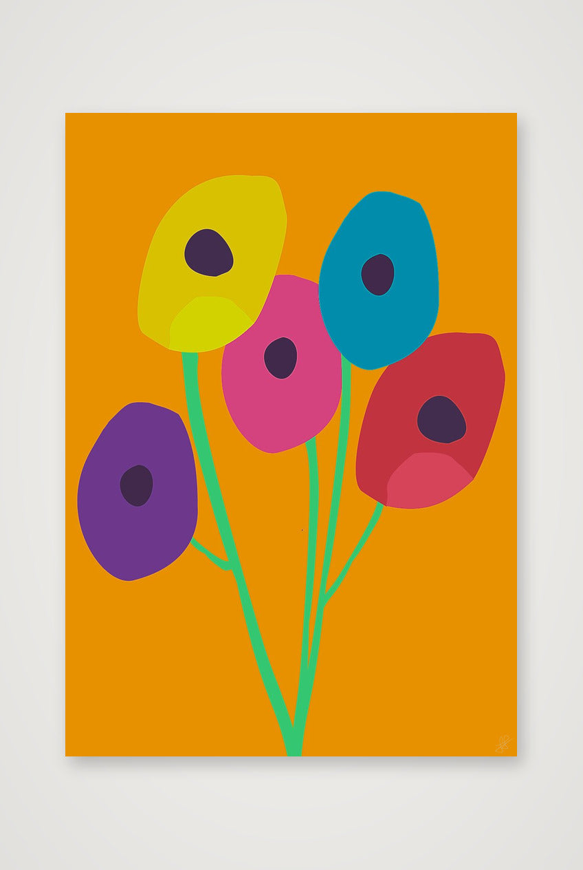 Blomster — 59×84cm, 23×33" Print only