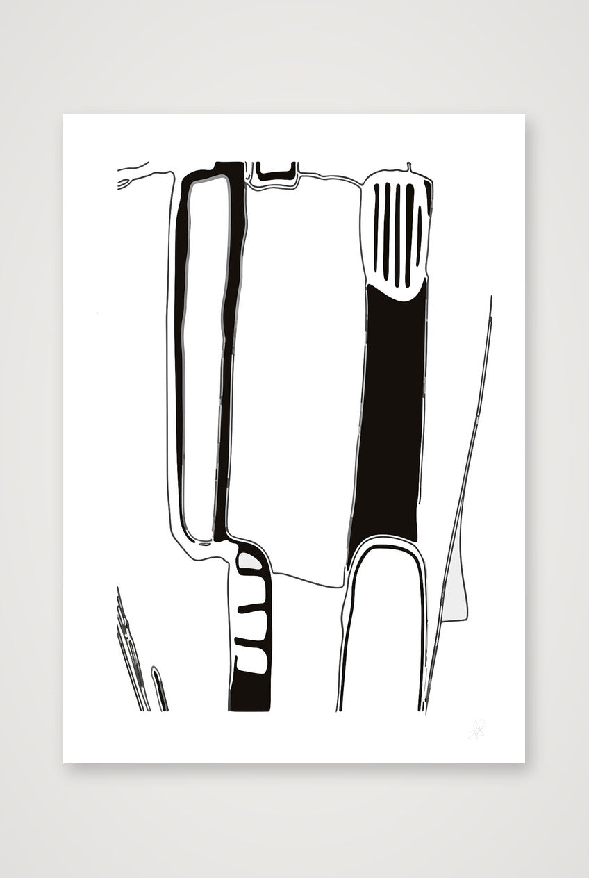 Standing Form Deconstructed — 42×59cm, 17×23" Print only