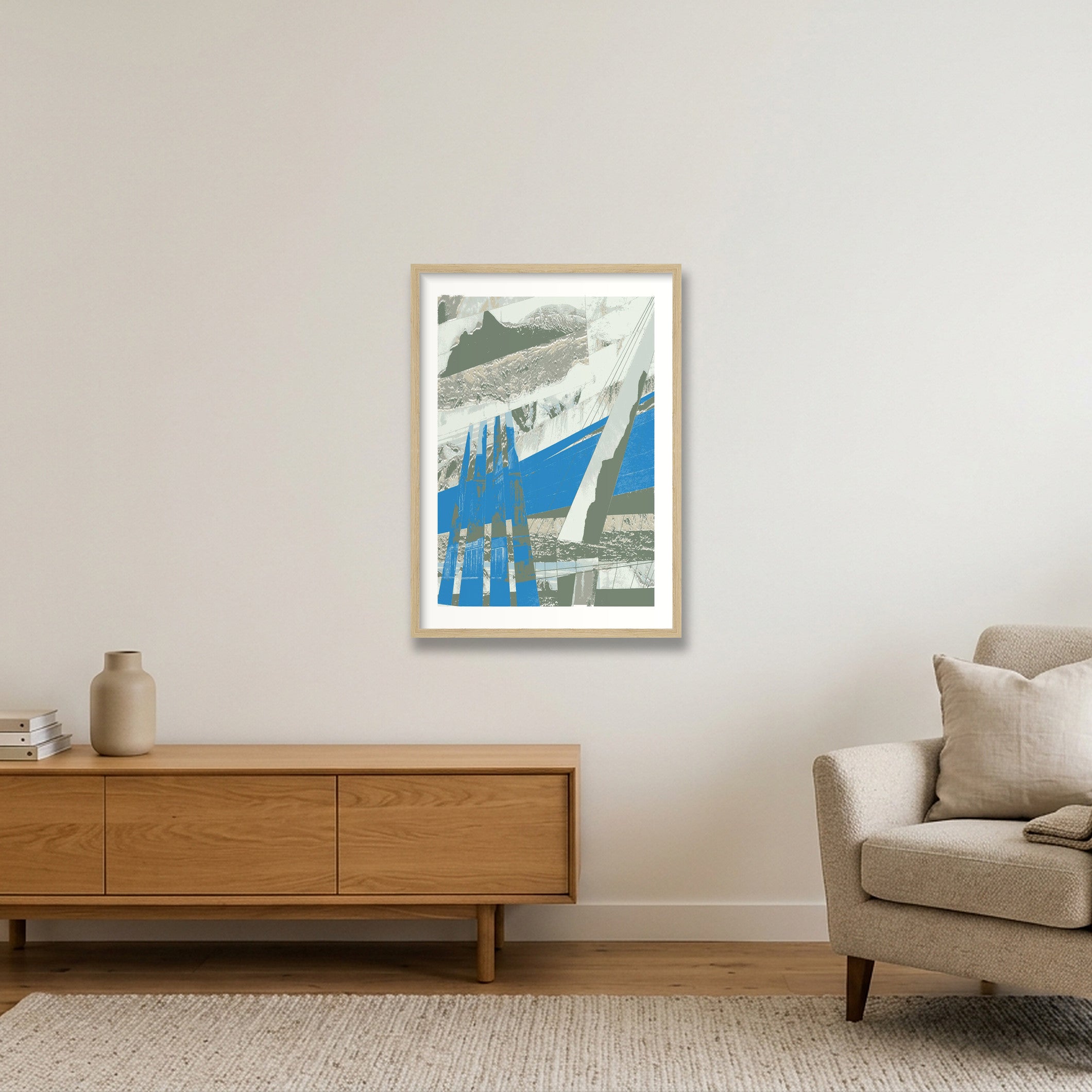 Landskab — 42×59cm, 17×23" Oak Frame