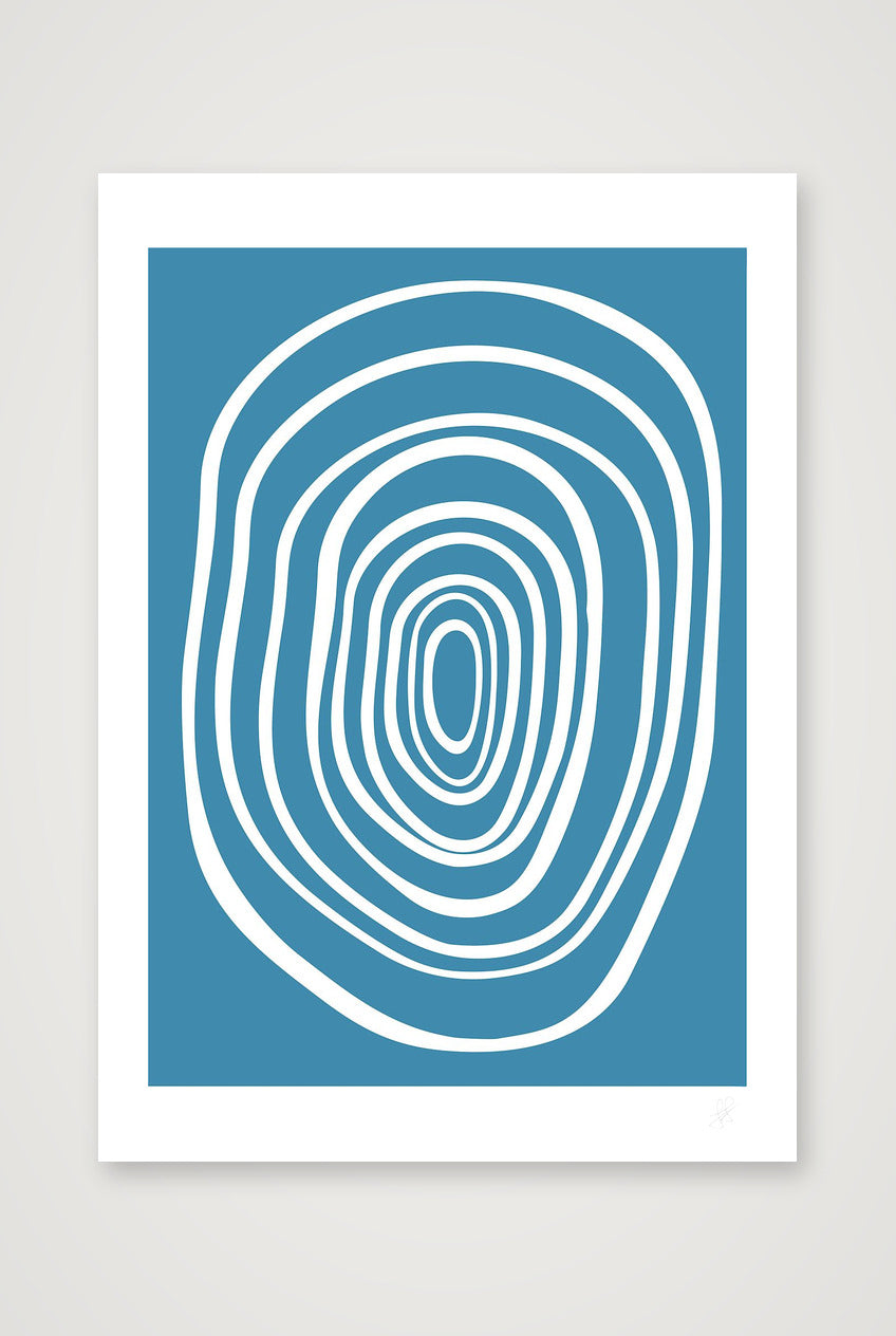 FORM 02 - LIGHT BLUE — A4 (21×30cm, 8×12") Print only