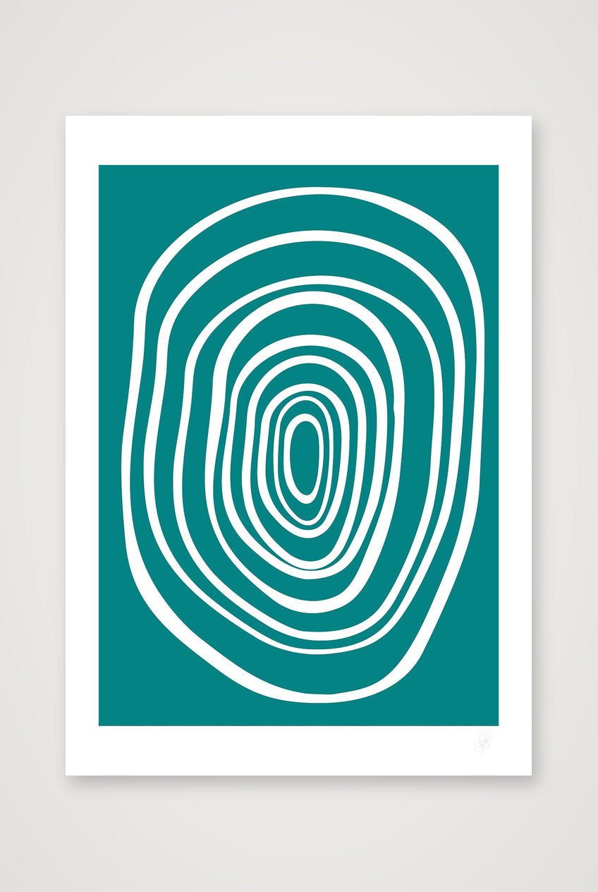 FORM 02 - TEAL — A3 (30×42cm, 12×17") Print only
