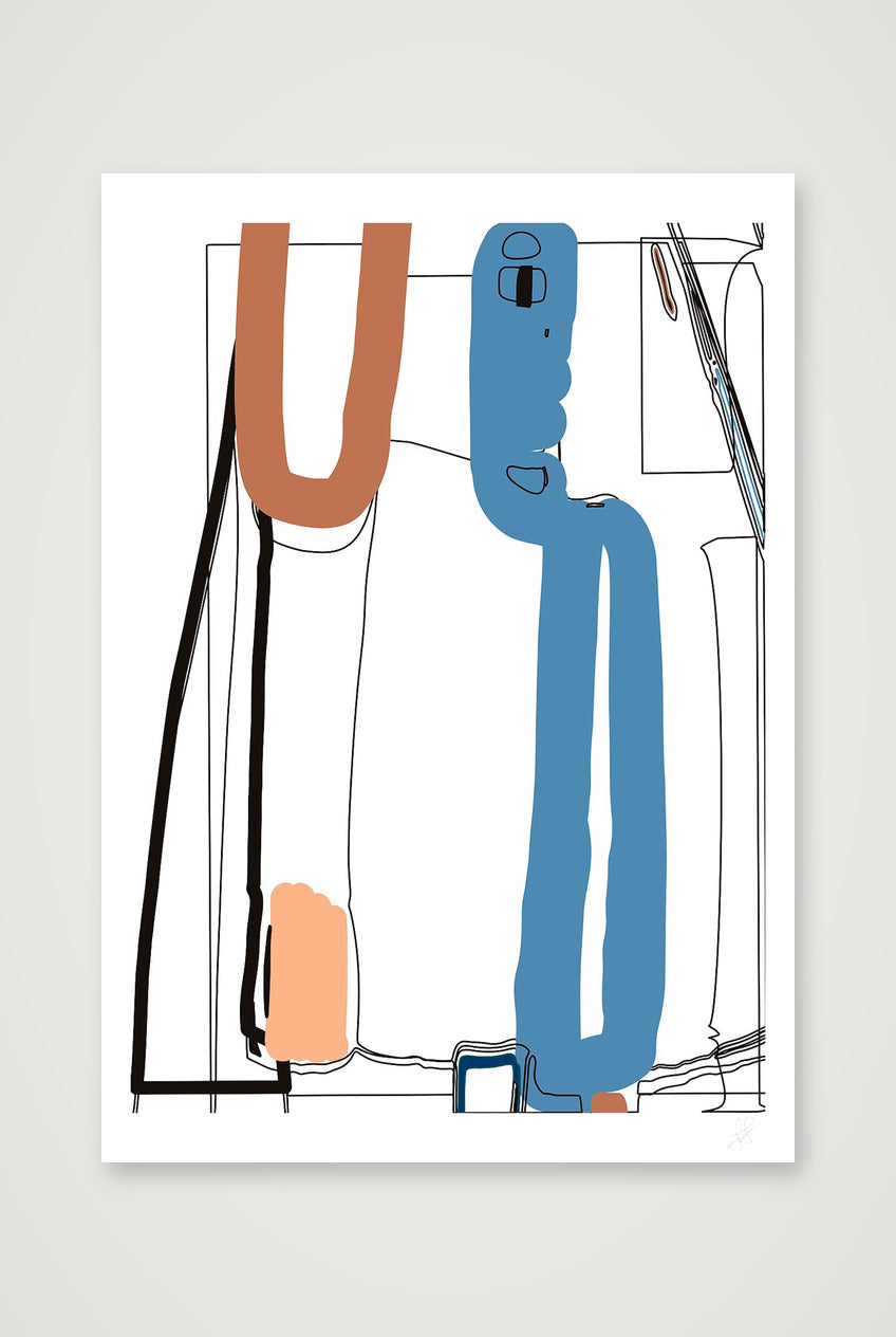Standing Form 02 — 59×84cm, 23×33" Print only