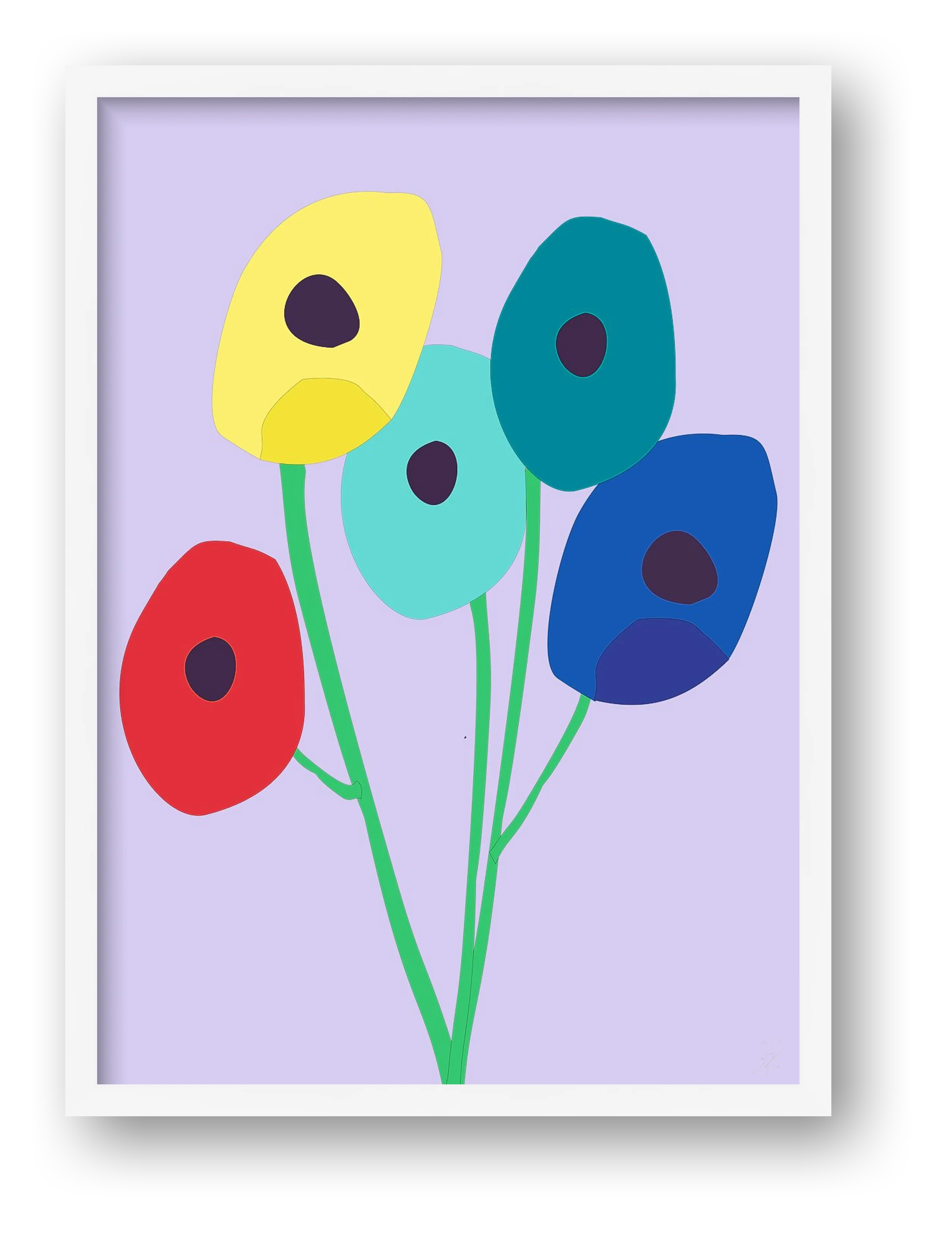 Blomster 03 — framed