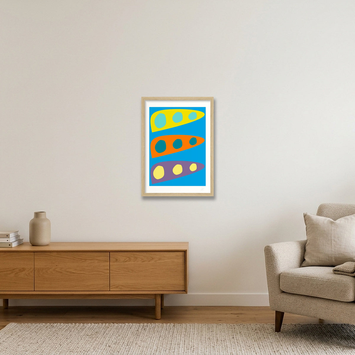 Biomorf 01 — A3 (30×42cm, 12×17") Oak Frame