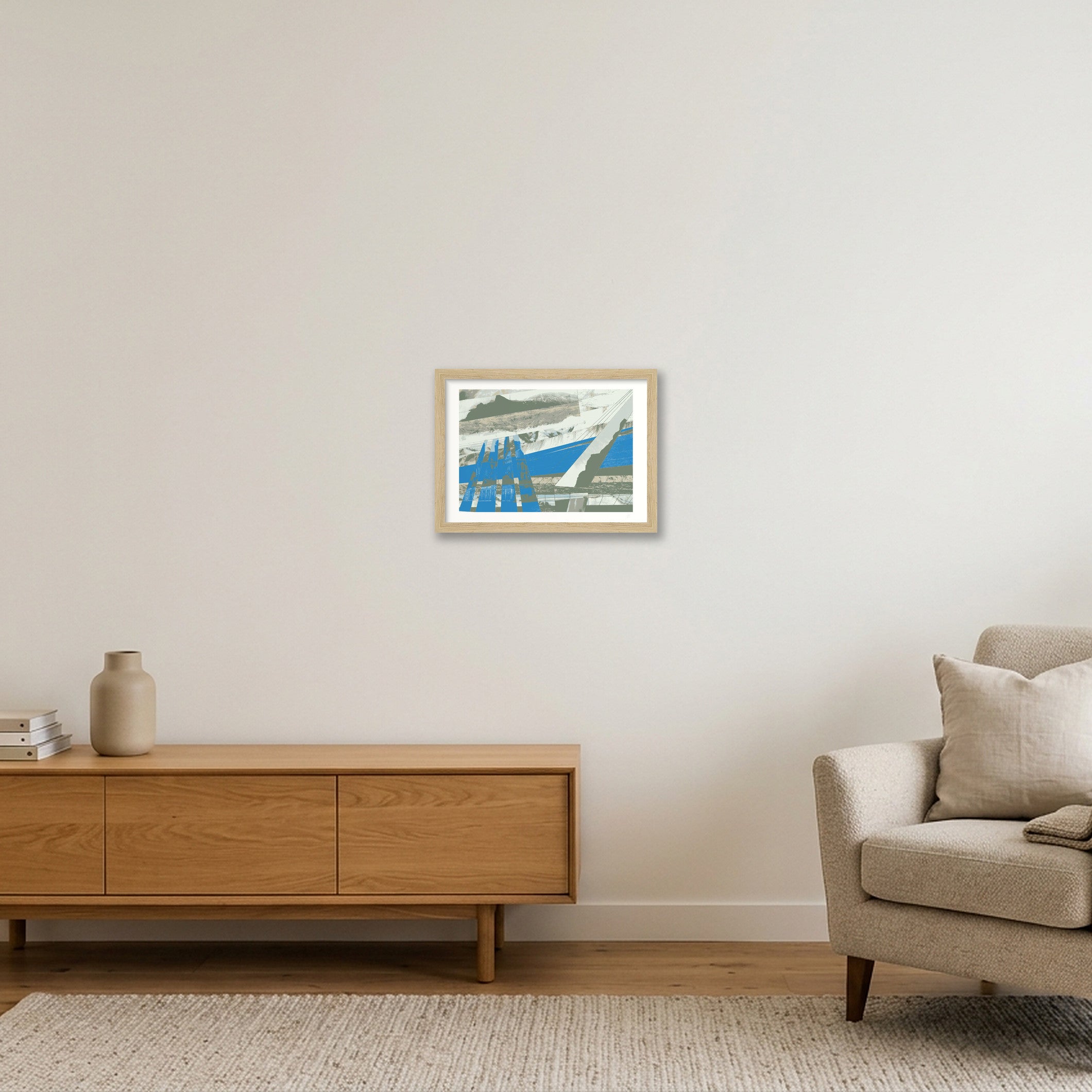 Landskab - Horizon — A4 (30×21cm, 12×8") Oak Frame