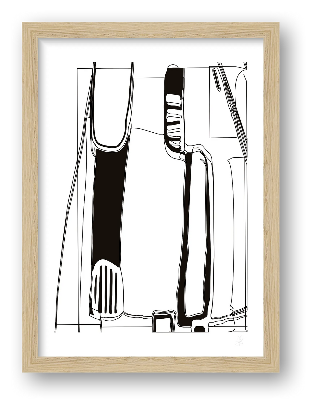 Standing Form Reverse — framed
