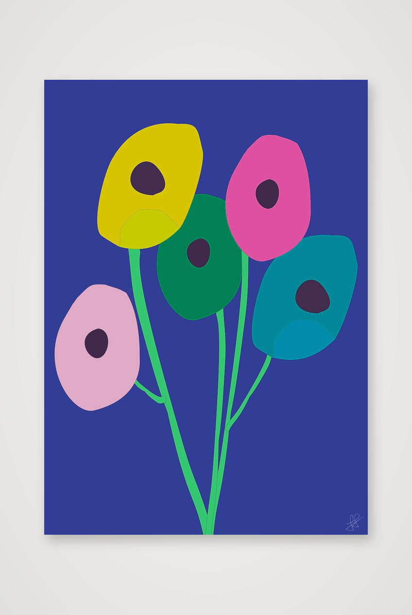 Blomster 02 — 42×59cm, 17×23" Print only