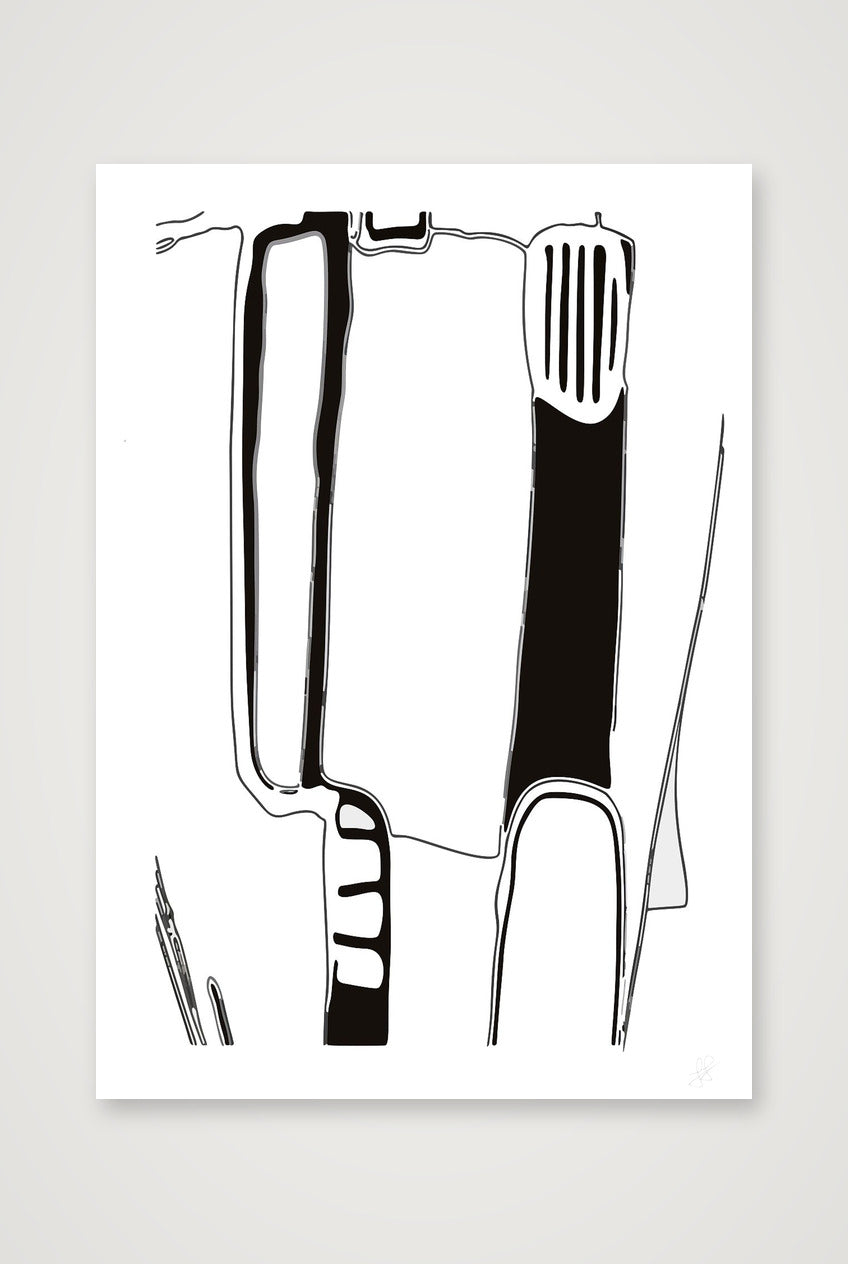 Standing Form Deconstructed — 59×84cm, 23×33" Print only