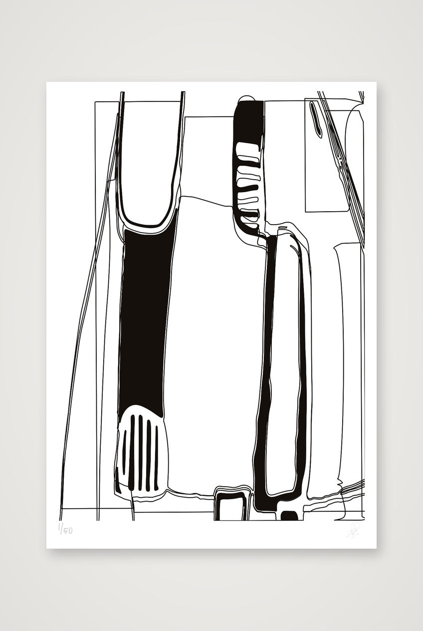 Standing Form Reverse - A0 — A0 (84×119cm, 33×47") Print only