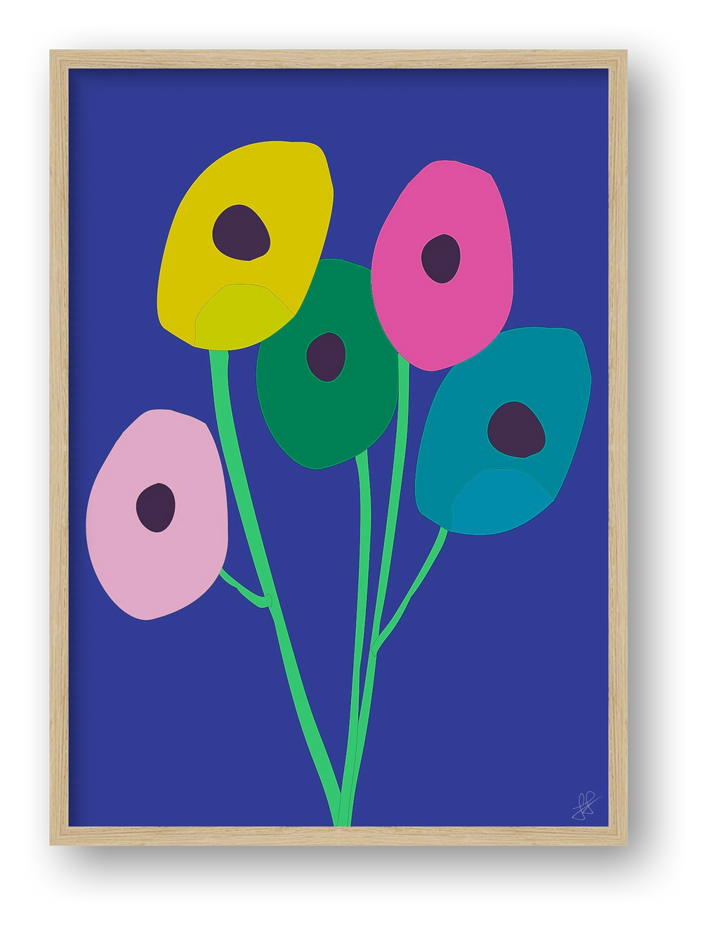 Blomster 02 — framed