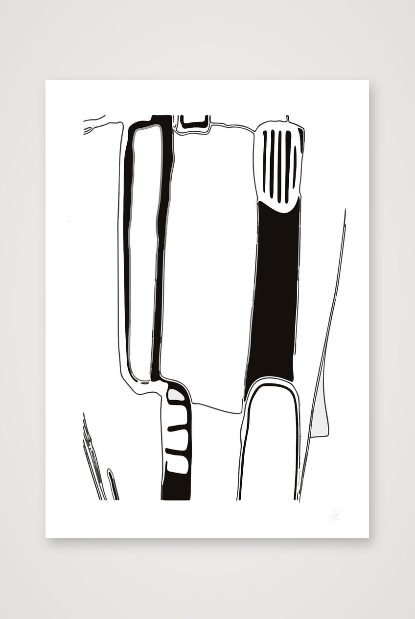 Standing Form Deconstructed — A4 (21×30cm, 8×12") Print only