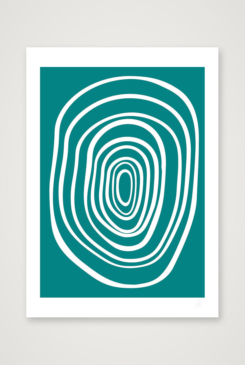 FORM 02 - TEAL — 42×59cm, 17×23" Print only