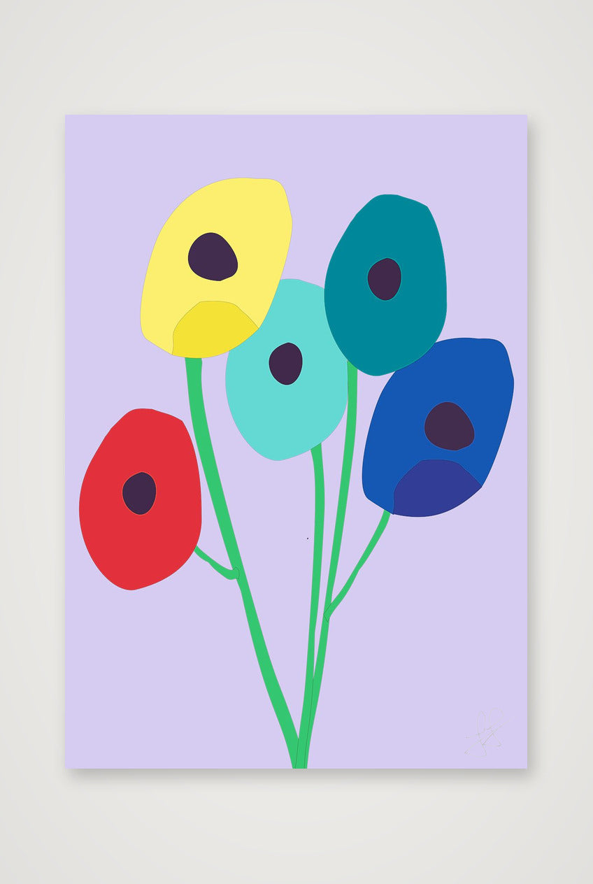 Blomster 03 — A4 (21×30cm, 8×12") Print only