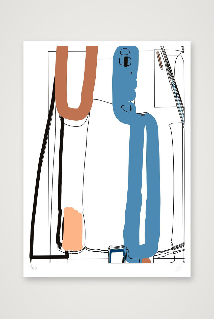Standing Form 02 - A0 — A0 (84×119cm, 33×47") Print only