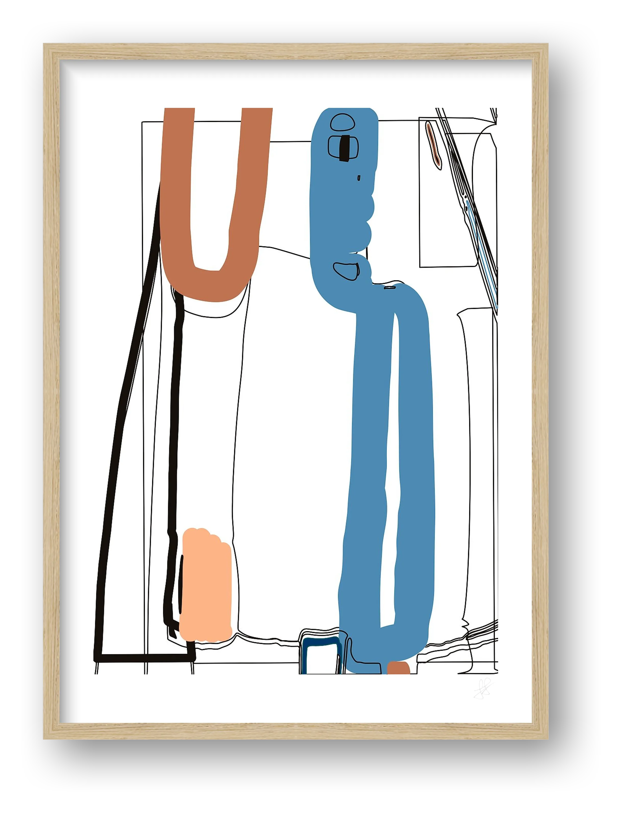 Standing Form 02 — framed