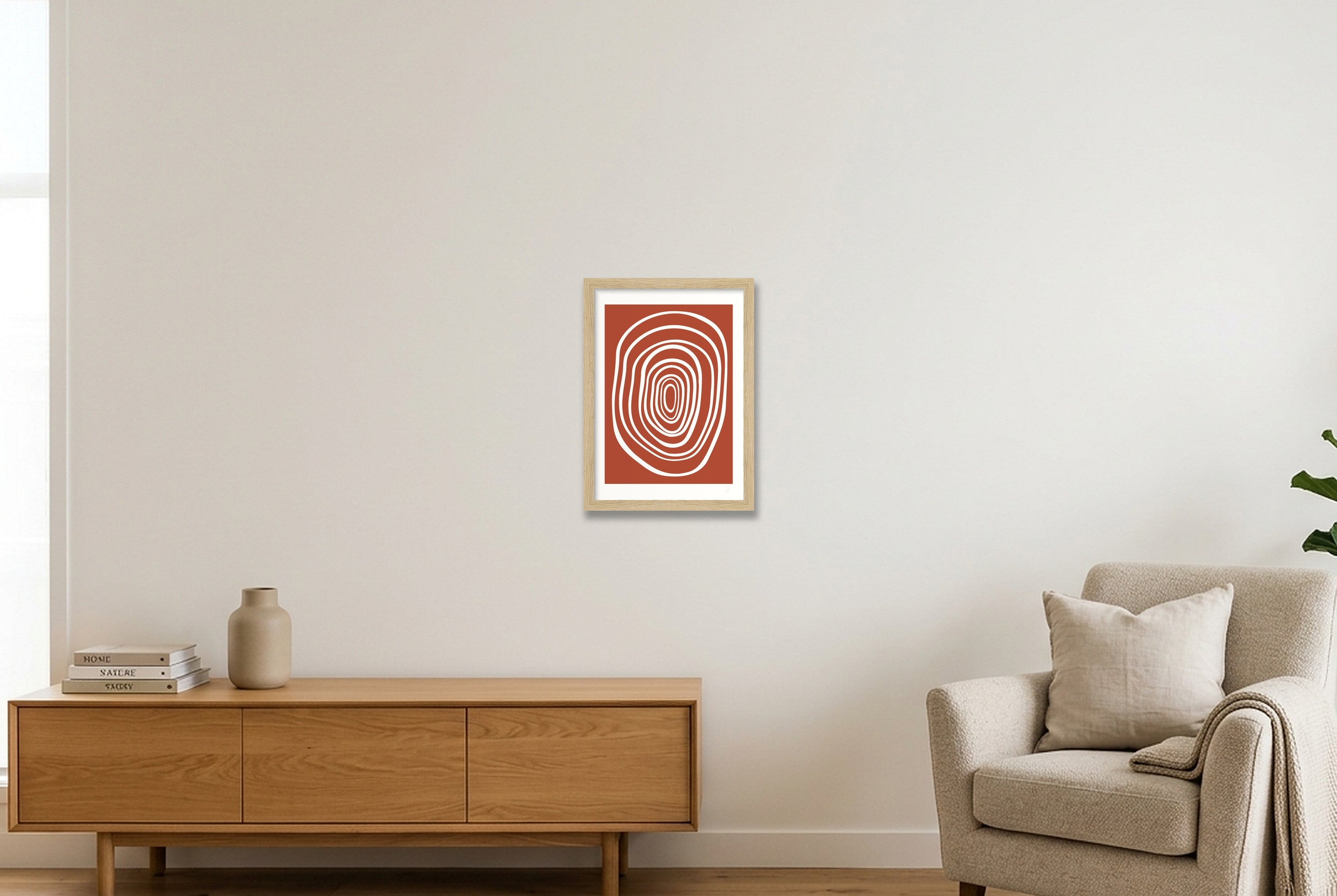 FORM 02 - CLAY — A4 (21×30cm, 8×12") Oak Frame