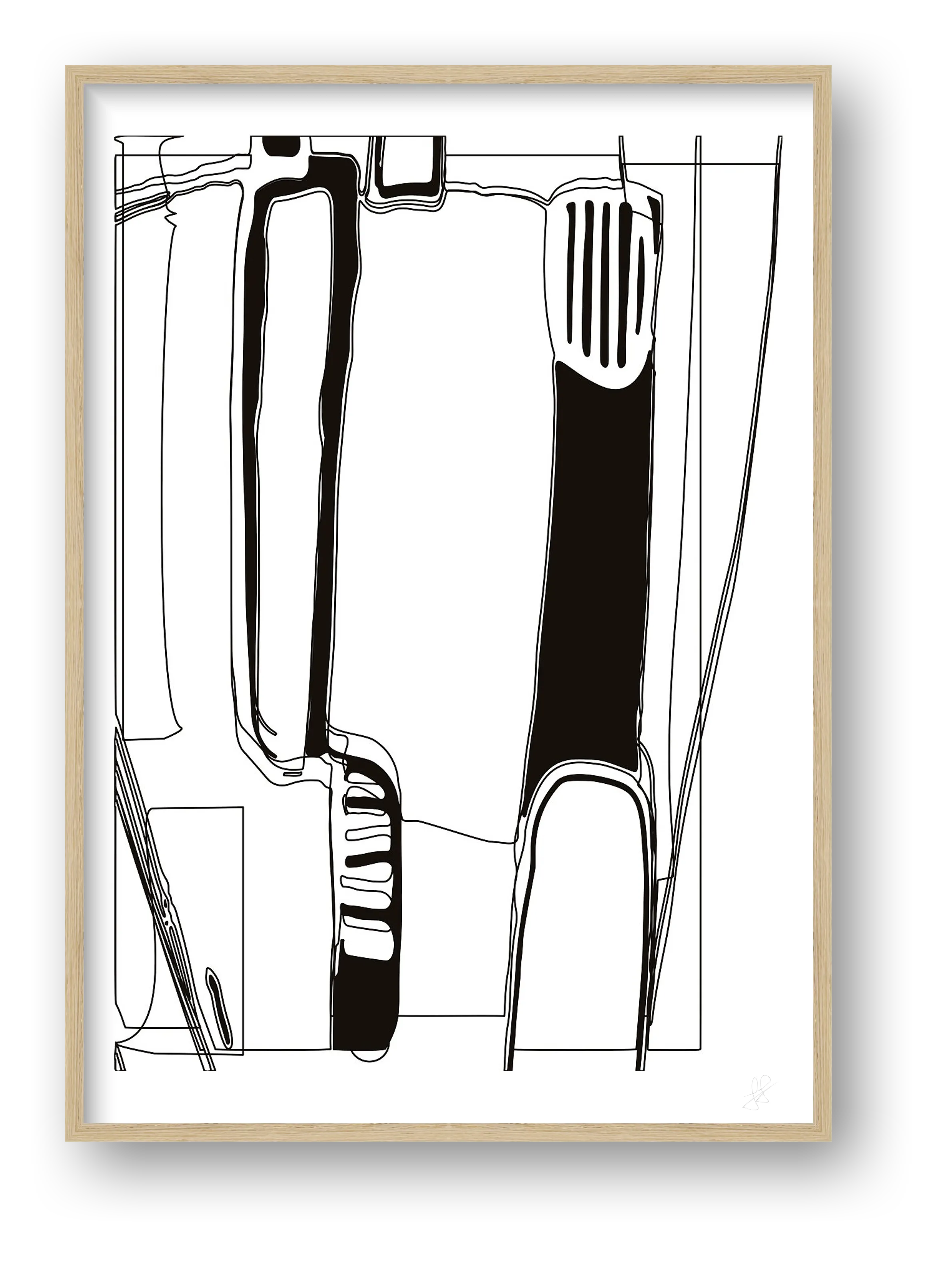 Standing Form — framed