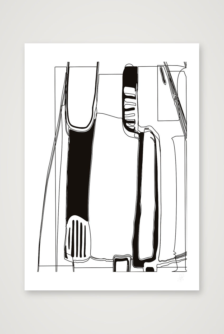 Standing Form Reverse — A3 (30×42cm, 12×17") Print only