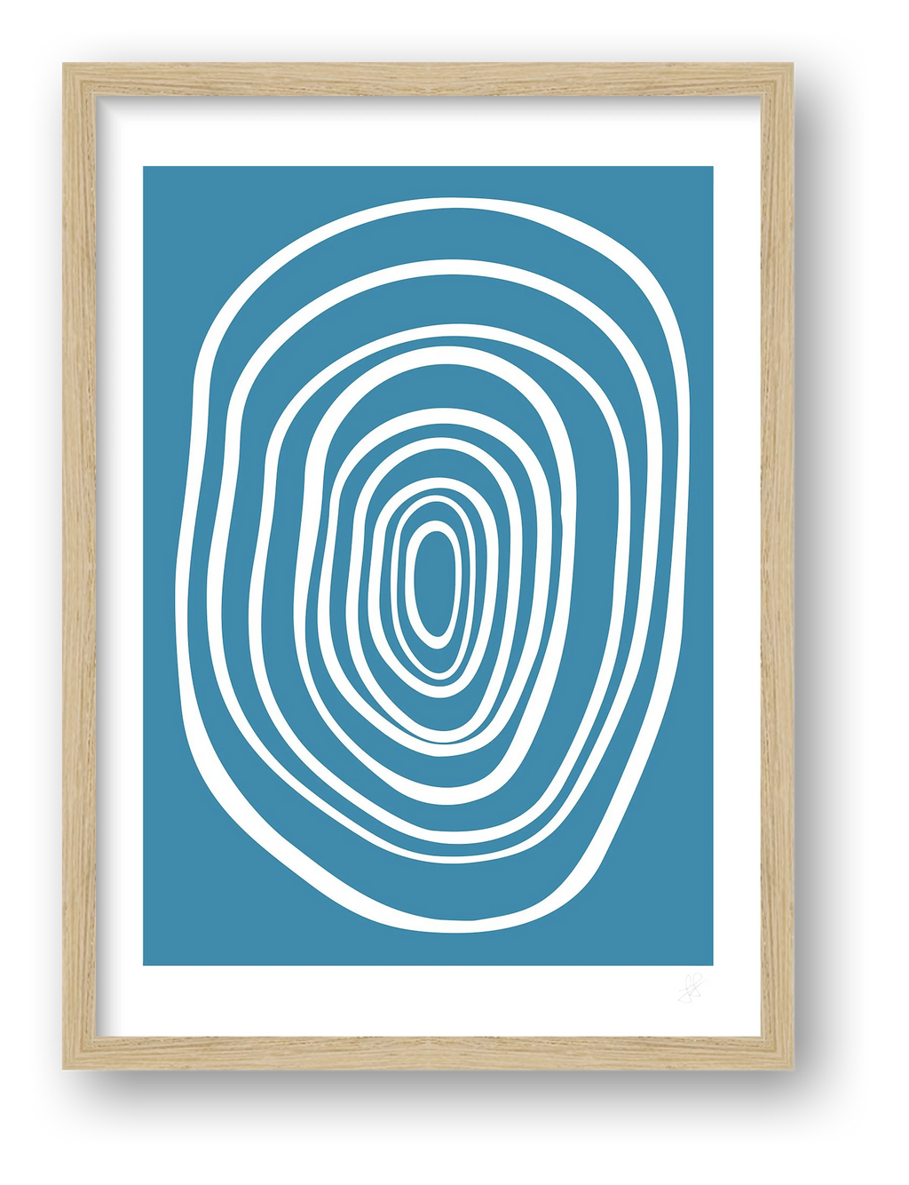 FORM 02 - LIGHT BLUE — framed