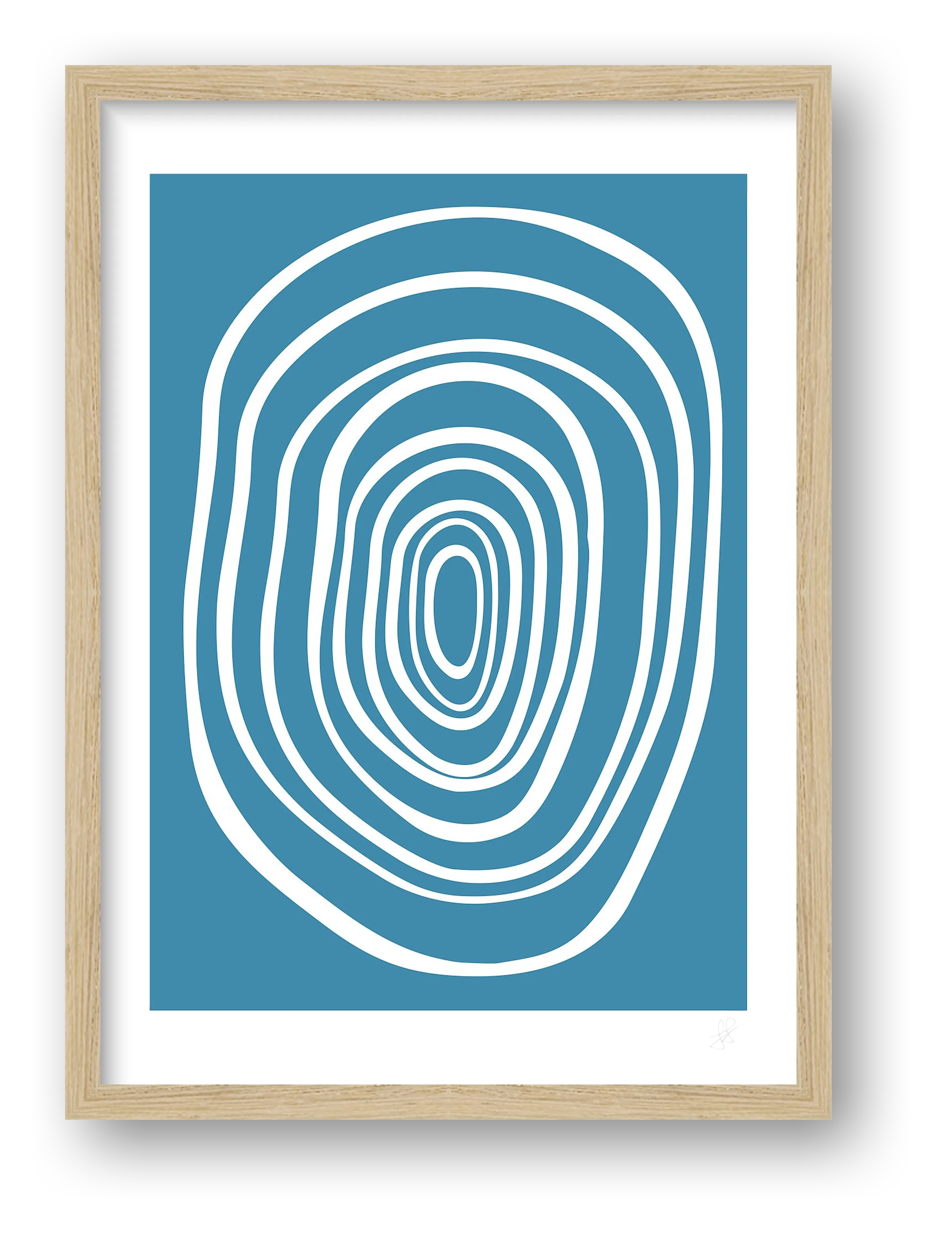 FORM 02 - LIGHT BLUE — framed