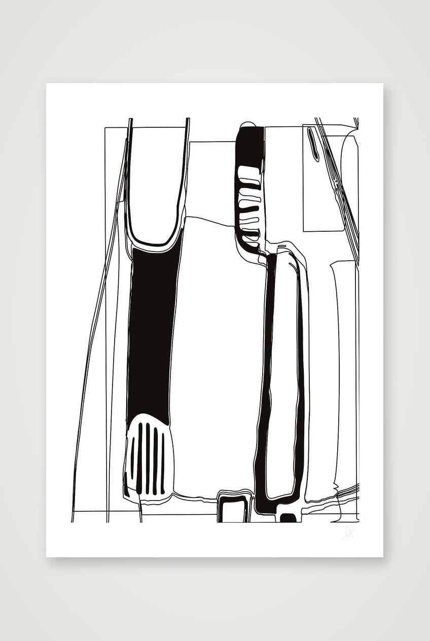 Standing Form Reverse — 42×59cm, 17×23" Print only