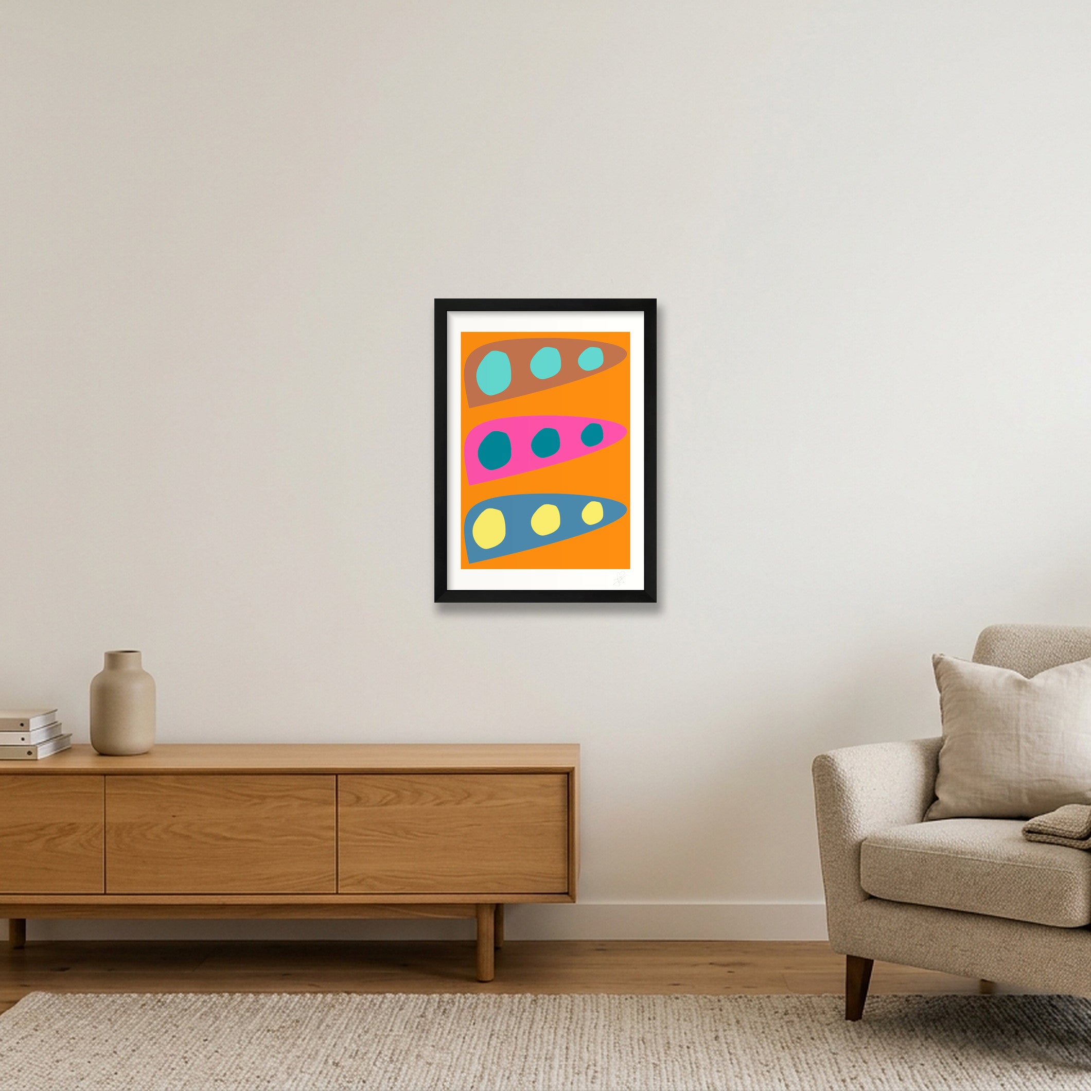 Biomorf 04 — A3 (30×42cm, 12×17") Black Frame
