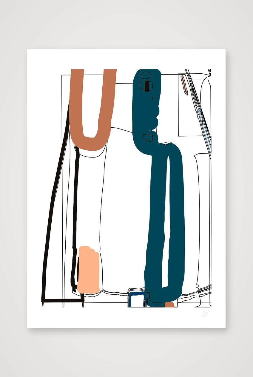 Standing Form 03 — 42×59cm, 17×23" Print only